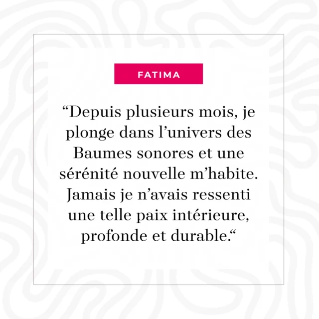 .
.
TÉMOIGNAGE de Fatima, après 6 mois d’écoute :

“Depuis plusieurs mois, je plonge dans l'univers des Baumes sonores et une sérénité nouvelle m'habite. Jamais auparavant je n'avais ressenti une telle paix intérieure, profonde et durable. Je me sens alignée, ancrée, et bien moins affectée par les turbulences du monde extérieur.

Les entretiens réguliers avec Erin ont été des étapes clés de mon cheminement. Dès notre première rencontre, ses paroles ont résonné avec une justesse incroyable. Quelle clairvoyance  ! Ses conseils, empreints de bienveillance et de sagesse, m'ont guidé à chaque étape de ce voyage intérieur.

L'écoute des podcasts a également joué un rôle précieux dans ma transformation. Le Voyage de Léa et La Traversée de Myriam m'ont profondément émue. Ces récits, touchants et universels, m'ont rappelé que je ne suis pas seule dans mes expériences. Ils m'ont permis d'accueillir mes blessures avec plus de douceur et de compassion envers moi-même.

À chaque nouvel épisode de La Voix d’Erin, je suis bouleversée par la richesse et la profondeur des sujets abordés. Ces thèmes, empreints de sens et de réflexion, me nourrissent l'âme. Il m’arrive souvent de réécouter certains épisodes et à chaque fois, je sens que je m'imprègne davantage de la sagesse et de l'intelligence des baumes sonores.

Un merci du fond du cœur à mon amie Anne-Sophie, qui a eu la merveilleuse idée de me faire découvrir Erin dans l’émission ABC Talk. Grâce à cette rencontre, une porte s’est ouverte sur un monde d’apaisement et de transformation.“

👉 Vous aussi, partagez votre expérience en envoyant votre témoignage à hello@tnso.me.

Belle journée et soyez vibrants 🌺
.
.
#temoignage
#tnso
#erinkann
#baumessonores