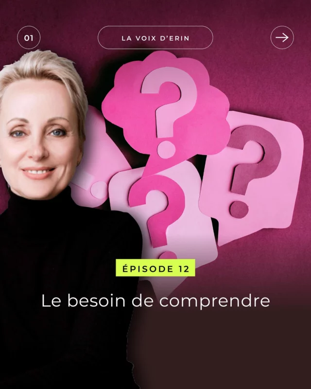 .
LA VOIX D’ERIN : Découvrez le nouvel épisode !

Je suis heureuse - et soulagée comme vous le savez ! - de vous livrer ce nouvel épisode qui m’a valu quelques kilomètres de marche 😜 Son titre : “Le besoin de comprendre“. Tout un programme... avec une parfaite synchronicité avec l’étape que je viens de traverser. Et je peux vous dire qu’après une traversée éprouvante, quand on est rendu sur “l’autre rive“, un seul mot vient la résumer et la conclure : GRATITUDE ❤️

Alors si cette exploration résonne et vous fait vibrer, dites-le moi en commentaires ! Je serais heureuse de recevoir vos impressions. Vous pouvez également consulter la version écrite sur le site TNSO.

Merci pour vos pouces en l’air, vos partages et vos commentaires 👍

👉 Écouter le podcast : lien dans ma bio

Bonne écoute ! 🌺
.
.
#comprendre
#conscience
#lavoixderin
#podcast
#tnso
#erinkann
#baumessonores